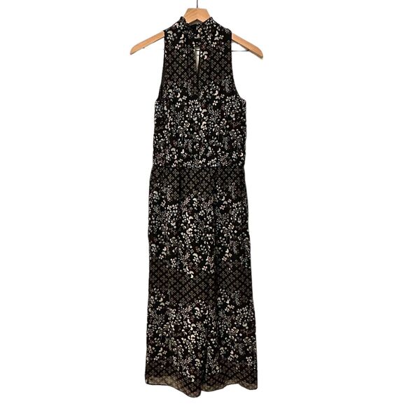 Ted Baker Women 1 4 Jumpsuit Marcila Hazel Halter Neck Wide Leg Black Multi New - Picture 3 of 15